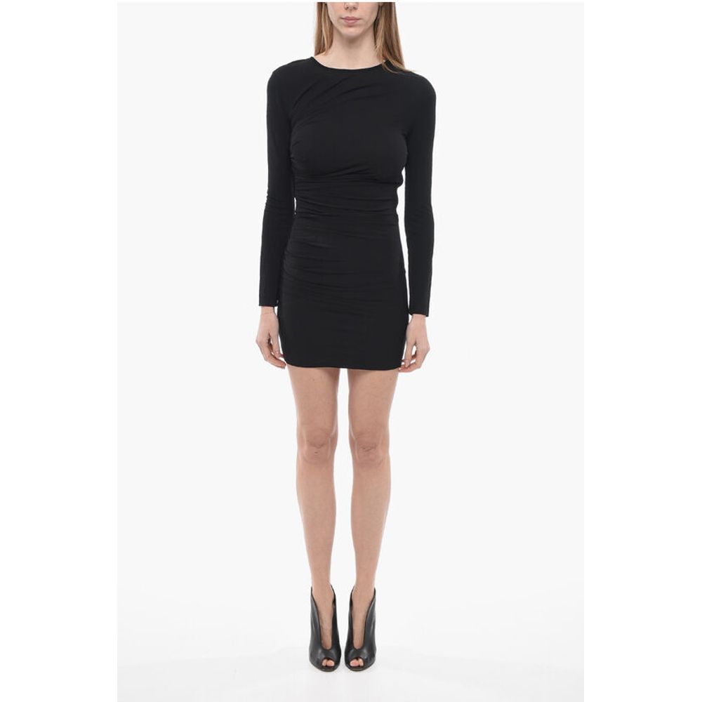 Jersey Sheath Dress with Draped Detail