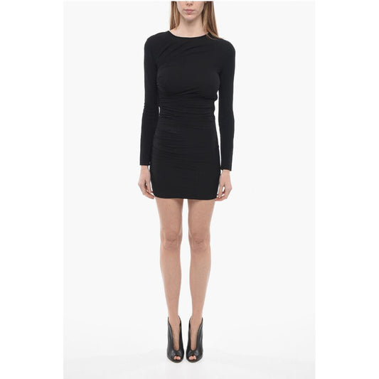 Jersey Sheath Dress with Draped Detail