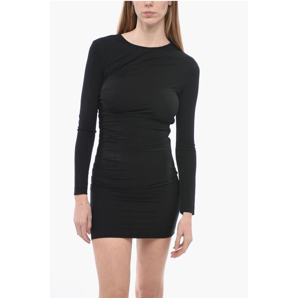 Jersey Sheath Dress with Draped Detail