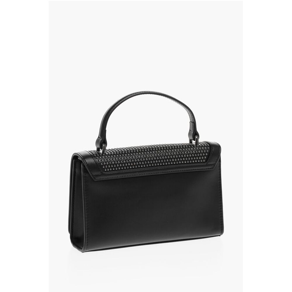 LOVE Faux Leather Embellished Studs Hand Bag with Chain