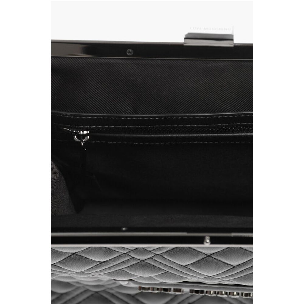 LOVE Quilted Faux Leather Crossbody Bag with Ton On Ton Logo