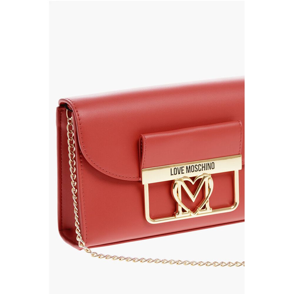 LOVE Faux Leather Crossbody Bag with Golden Details