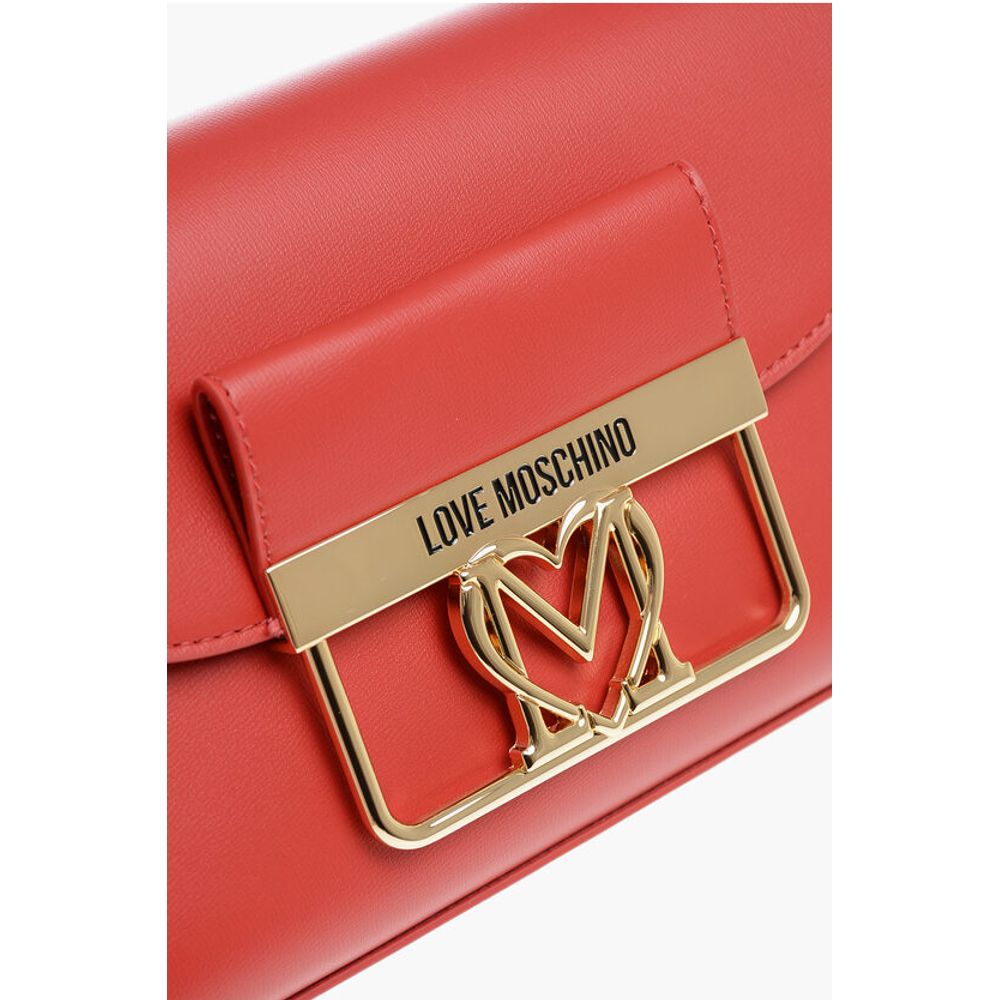 LOVE Faux Leather Crossbody Bag with Golden Details