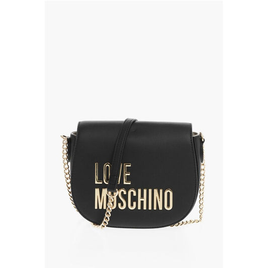 LOVE Faux Leather Crossbody Bag with Golden Details