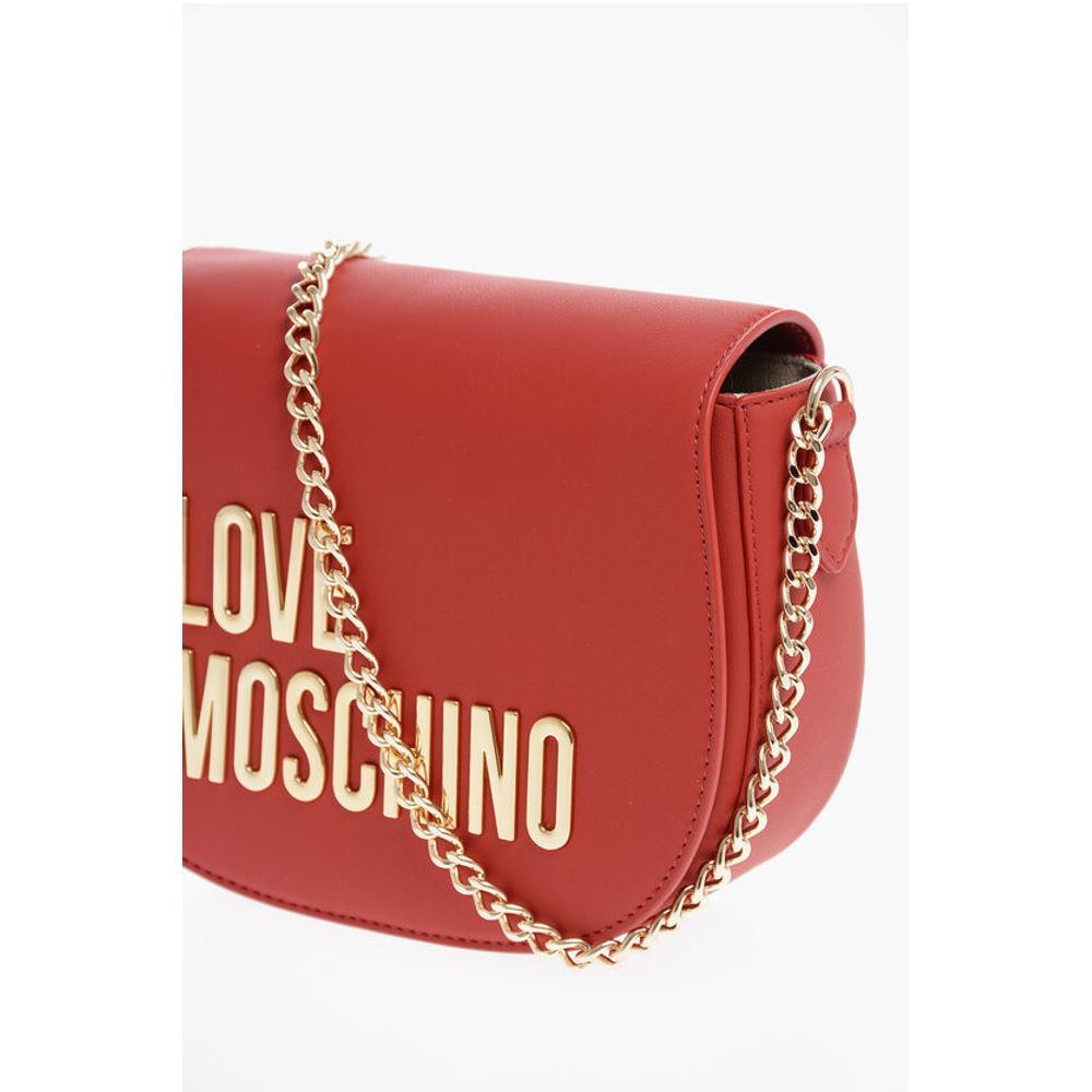 LOVE Faux Leather Crossbody Bag with Golden Details