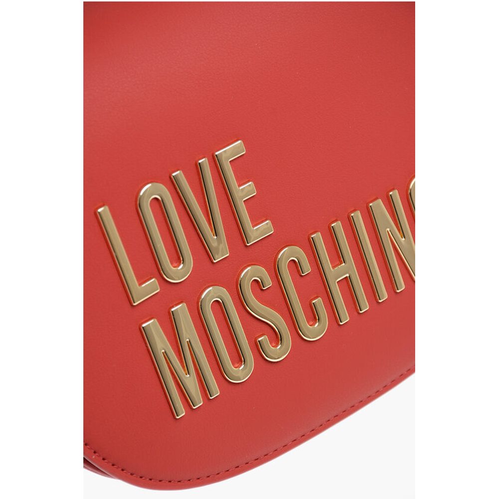 LOVE Faux Leather Crossbody Bag with Golden Details