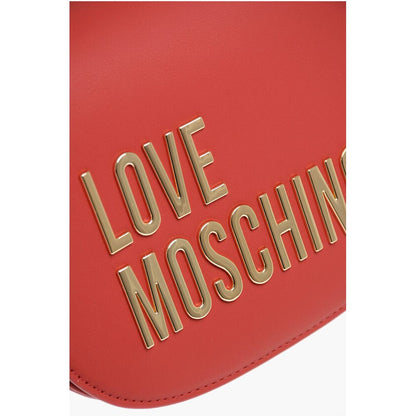 LOVE Faux Leather Crossbody Bag with Golden Details