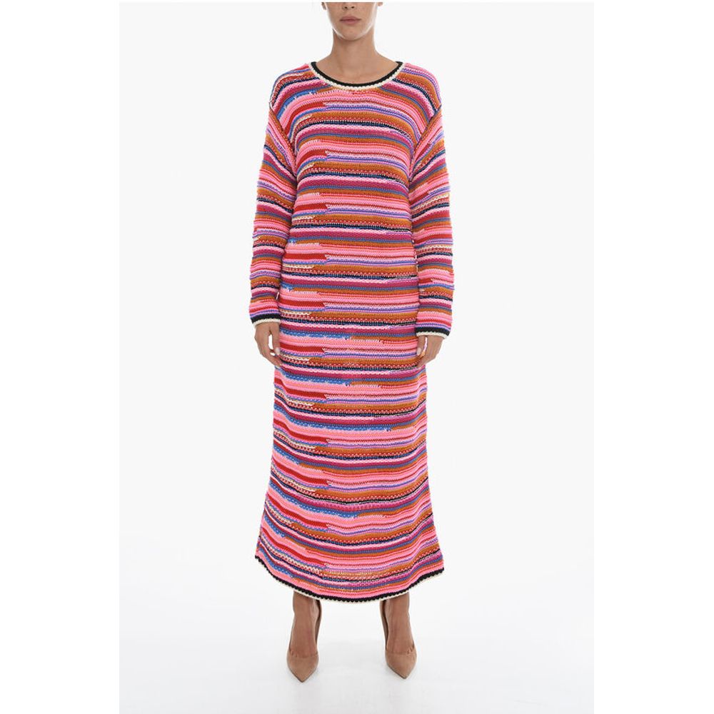 Long Sleeved Knitted Wool Maxi Dress