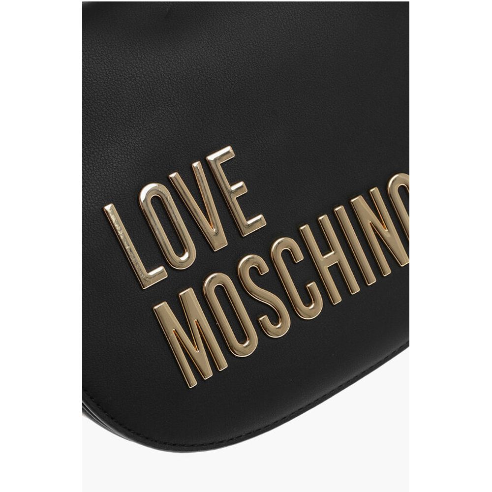 LOVE Faux Leather Crossbody Bag with Golden Details