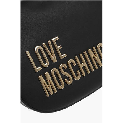 LOVE Faux Leather Crossbody Bag with Golden Details