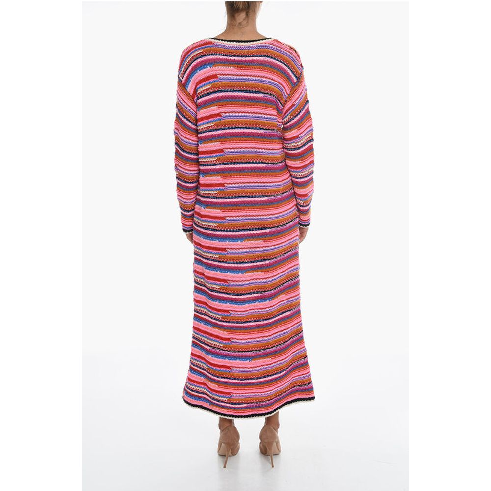 Long Sleeved Knitted Wool Maxi Dress