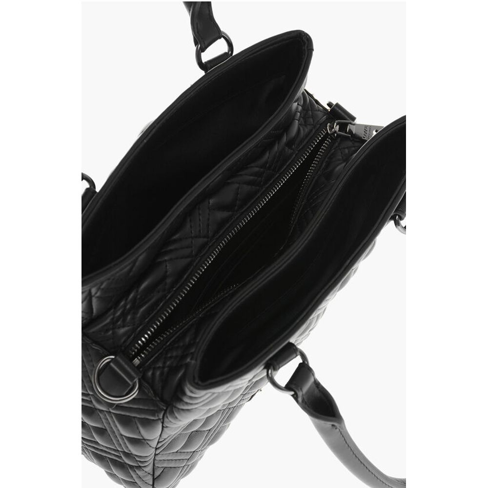 LOVE Quilted Faux Leather Bag with Removable Shoulder Strap