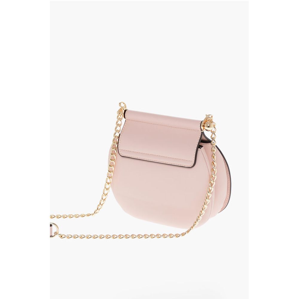 LOVE Faux Leather Bag with Chain Shoulder Strap and Golden L