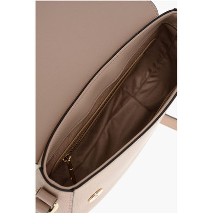 LOVE Faux Leather Crossbody Bag with Double Metal Heart