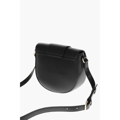 LOVE Faux Leather Crossbody Bag with Double Metal Heart