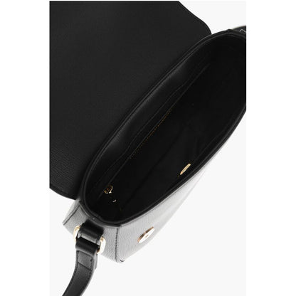 LOVE Faux Leather Crossbody Bag with Double Metal Heart