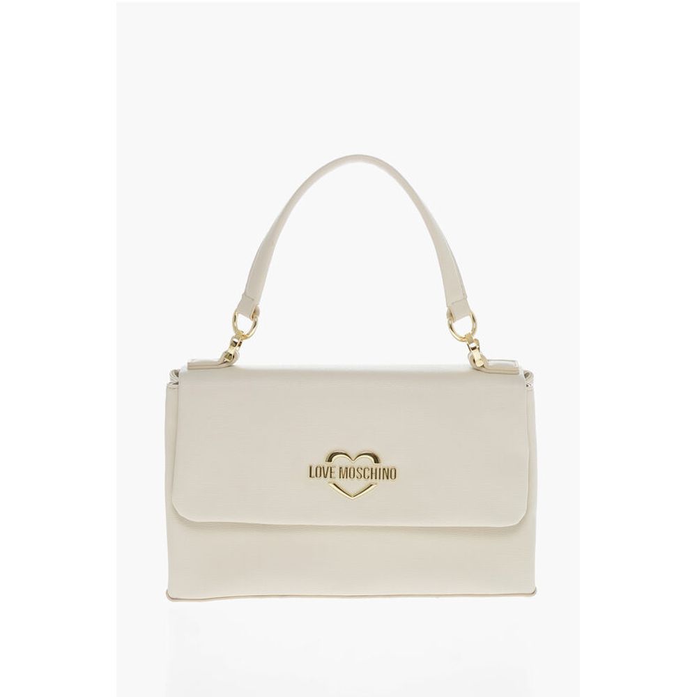 LOVE Faux Leather Shoulder Bag with Golden Logo