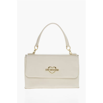 LOVE Faux Leather Shoulder Bag with Golden Logo
