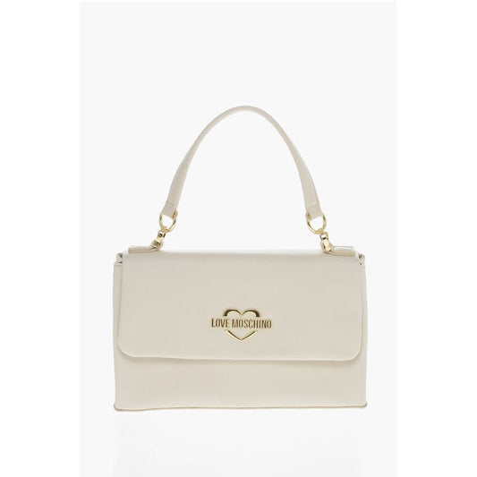 LOVE Faux Leather Shoulder Bag with Golden Logo