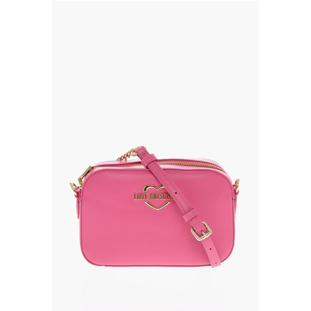 LOVE Faux Leather Crossbody Bag with Golden Details