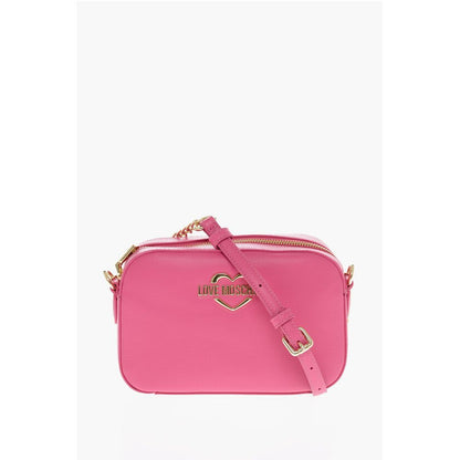 LOVE Faux Leather Crossbody Bag with Golden Details