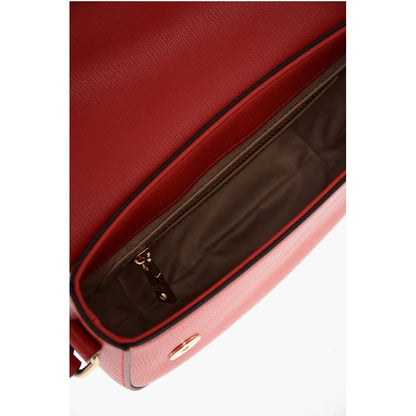 LOVE Faux Leather Crossbody Bag with Double Metal Heart