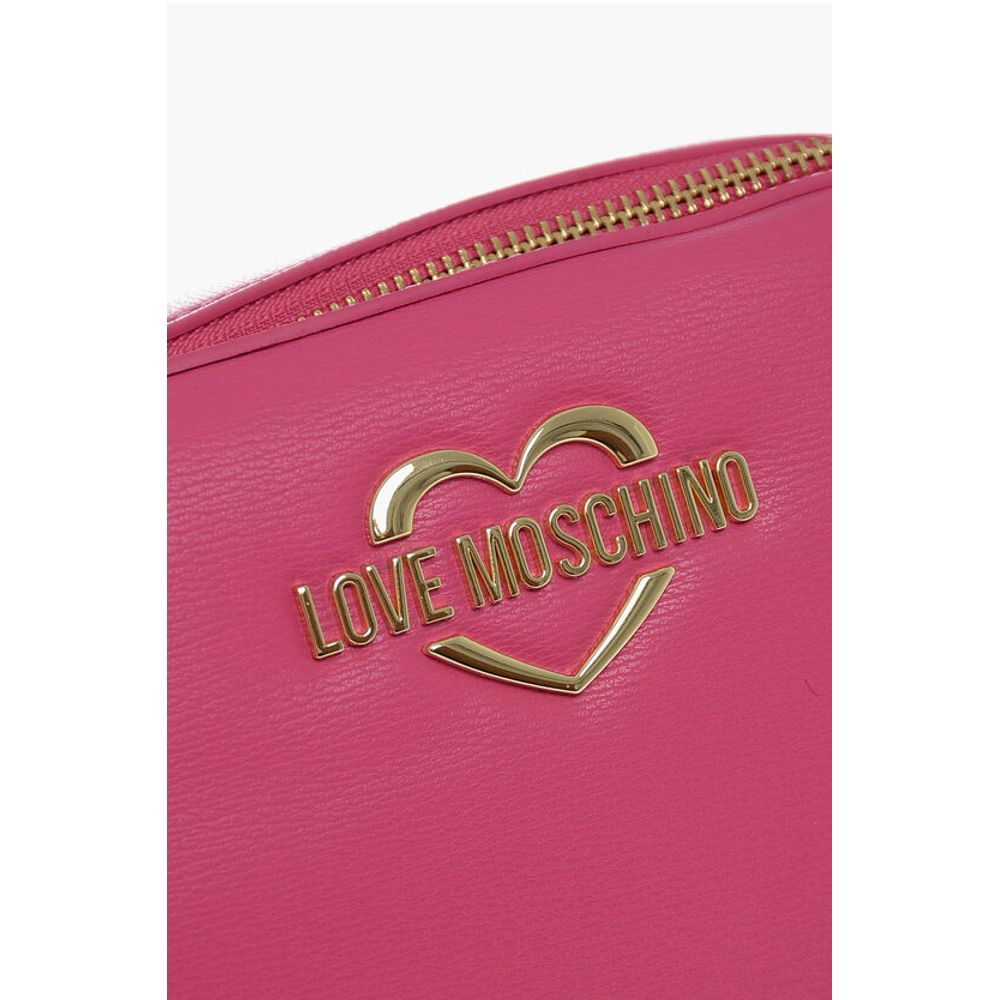 LOVE Faux Leather Crossbody Bag with Golden Details