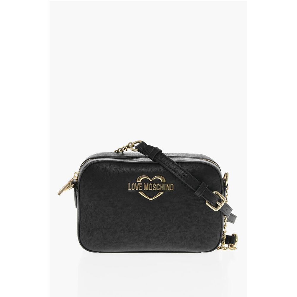 LOVE Faux Leather Crossbody Bag with Golden Details