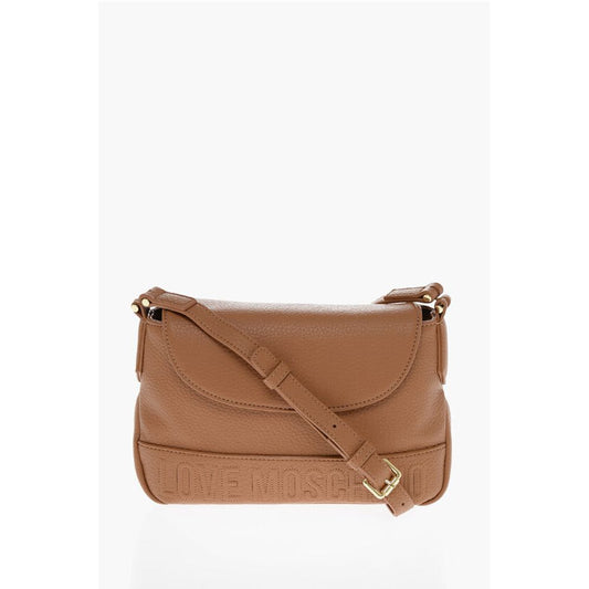 LOVE Textured Faux Leather Crossbody Bag