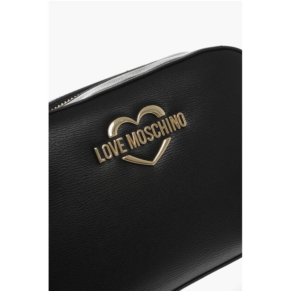 LOVE Faux Leather Crossbody Bag with Golden Details