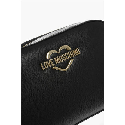 LOVE Faux Leather Crossbody Bag with Golden Details