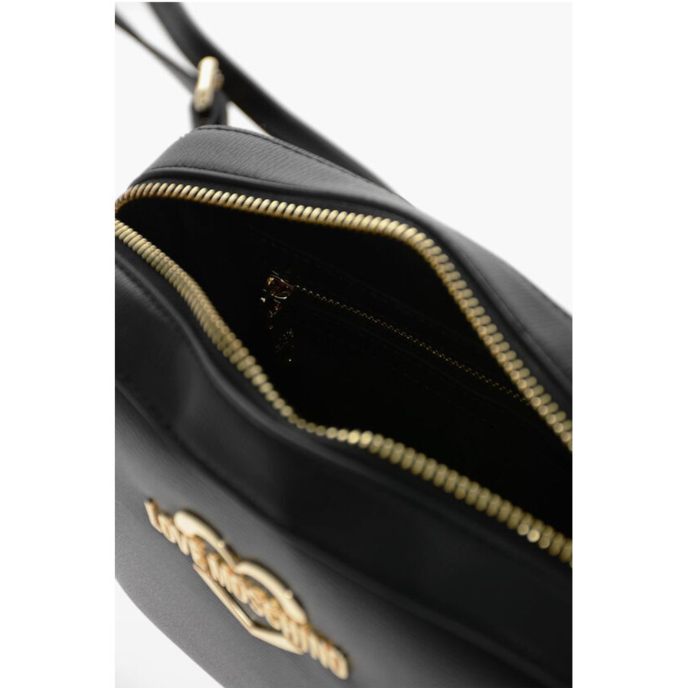 LOVE Faux Leather Crossbody Bag with Golden Details
