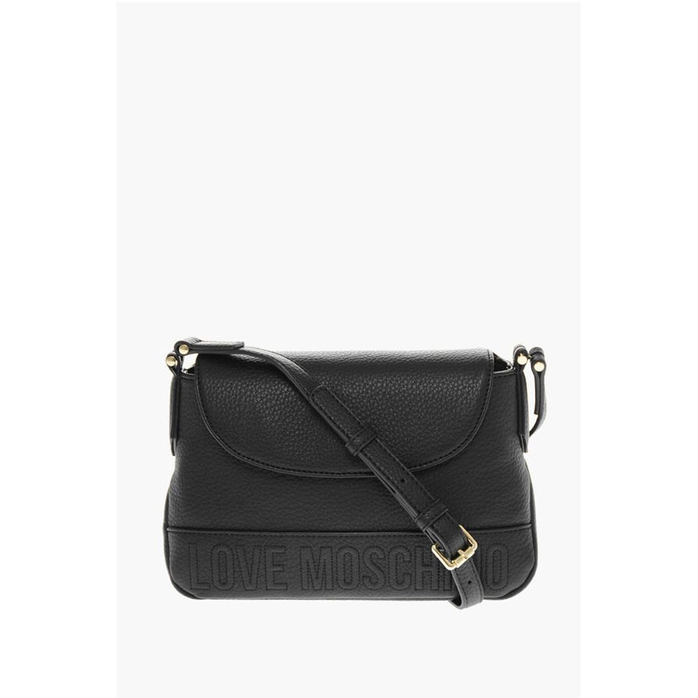 LOVE Textured Faux Leather Crossbody Bag