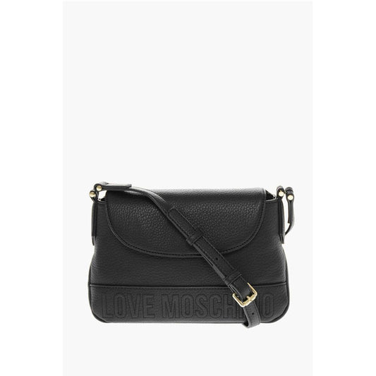 LOVE Textured Faux Leather Crossbody Bag