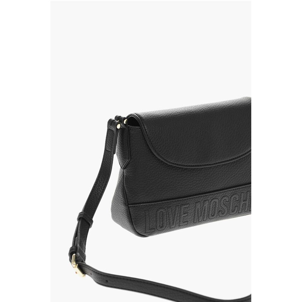 LOVE Textured Faux Leather Crossbody Bag