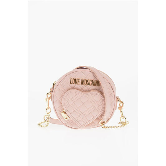 LOVE Round Crossbody Bag with Heart-Shaped Pocket