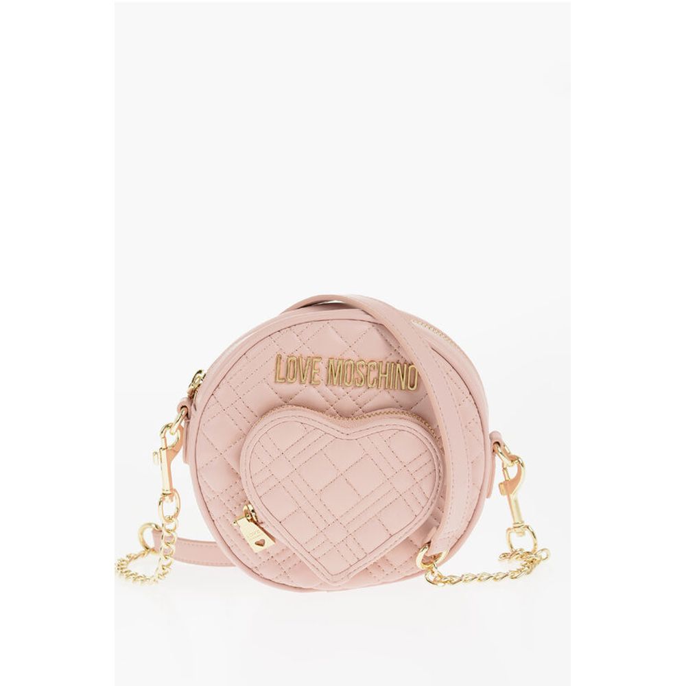 LOVE Round Crossbody Bag with Heart-Shaped Pocket