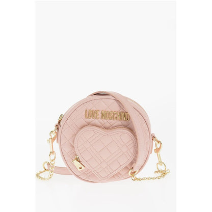 LOVE Round Crossbody Bag with Heart-Shaped Pocket