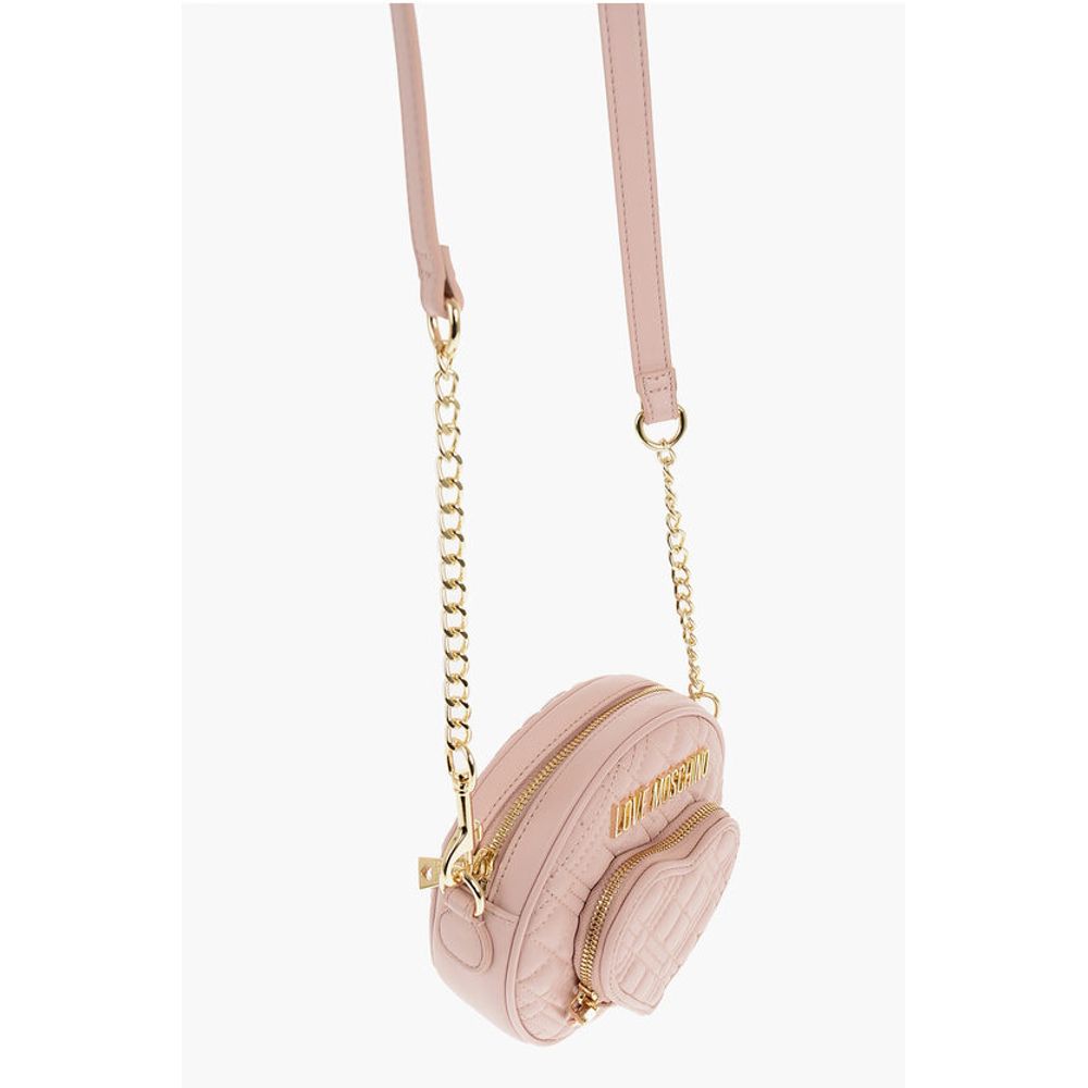LOVE Round Crossbody Bag with Heart-Shaped Pocket