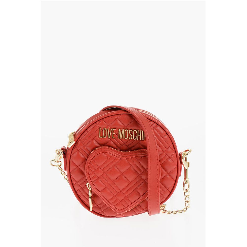 LOVE Round Crossbody Bag with Heart-Shaped Pocket