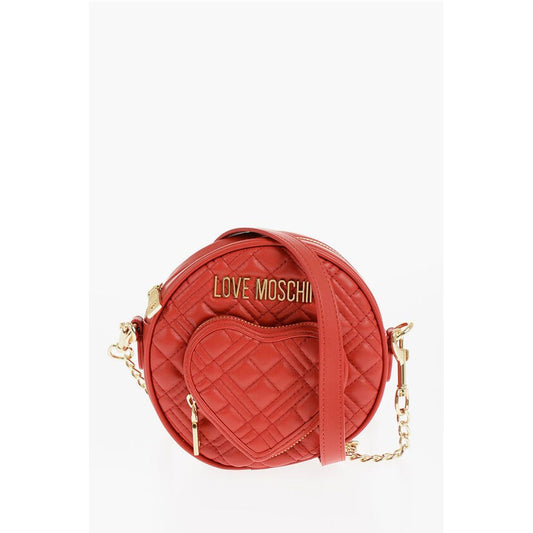 LOVE Round Crossbody Bag with Heart-Shaped Pocket