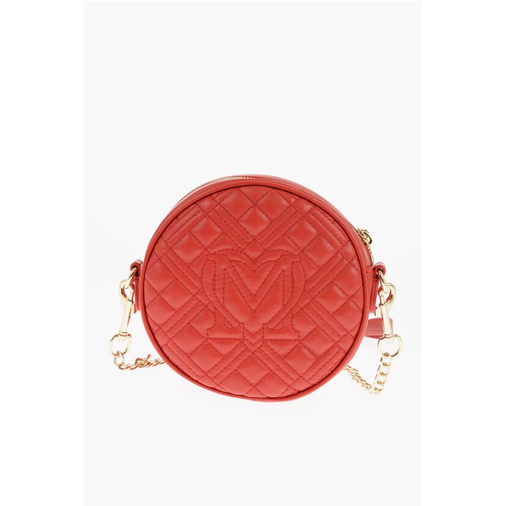 LOVE Round Crossbody Bag with Heart-Shaped Pocket