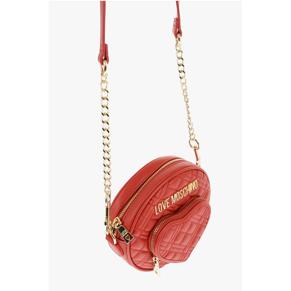 LOVE Round Crossbody Bag with Heart-Shaped Pocket