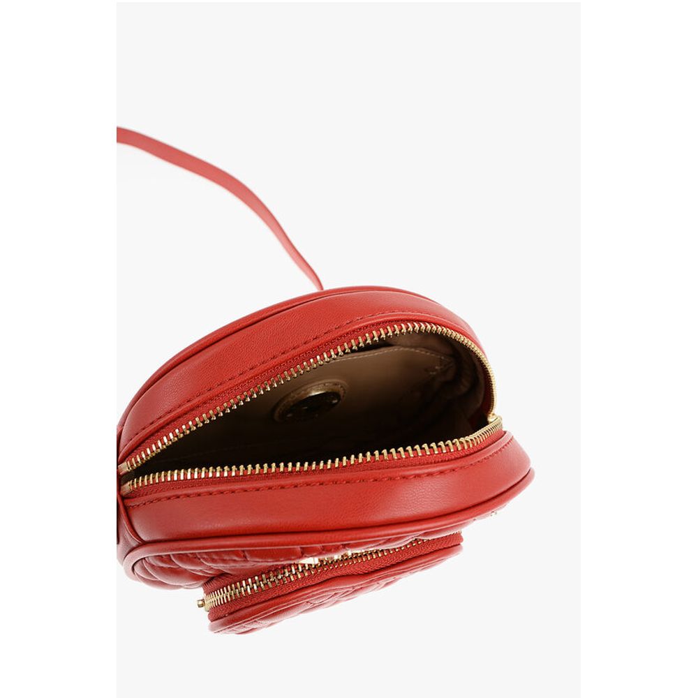 LOVE Round Crossbody Bag with Heart-Shaped Pocket