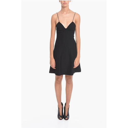 Slip Dress with Decorative Stitching Detail