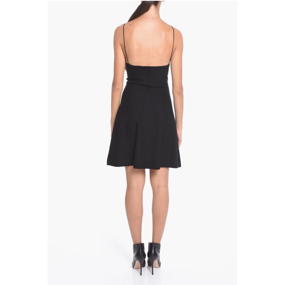 Slip Dress with Decorative Stitching Detail