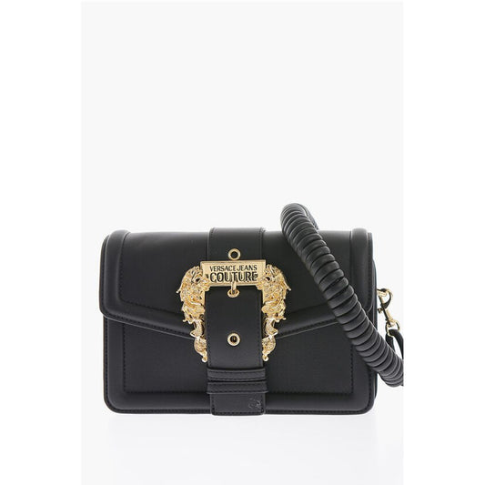 JEANS COUTURE Faux leather bag Embellished with Maxi Golden