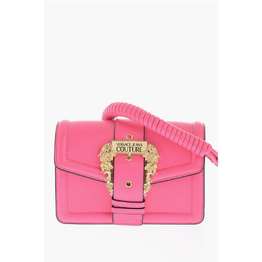JEANS COUTURE Faux leather bag Embellished with Maxi Golden