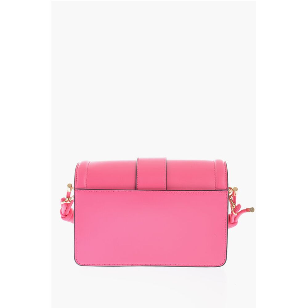 JEANS COUTURE Faux leather bag Embellished with Maxi Golden