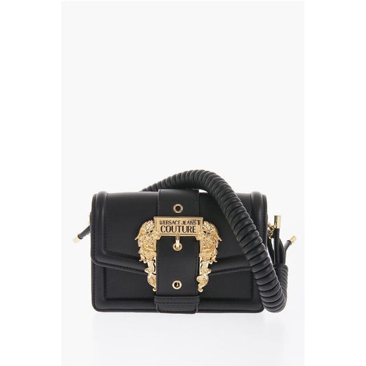 JEANS COUTURE Faux Leather Bag with Braided Handle and Maxi